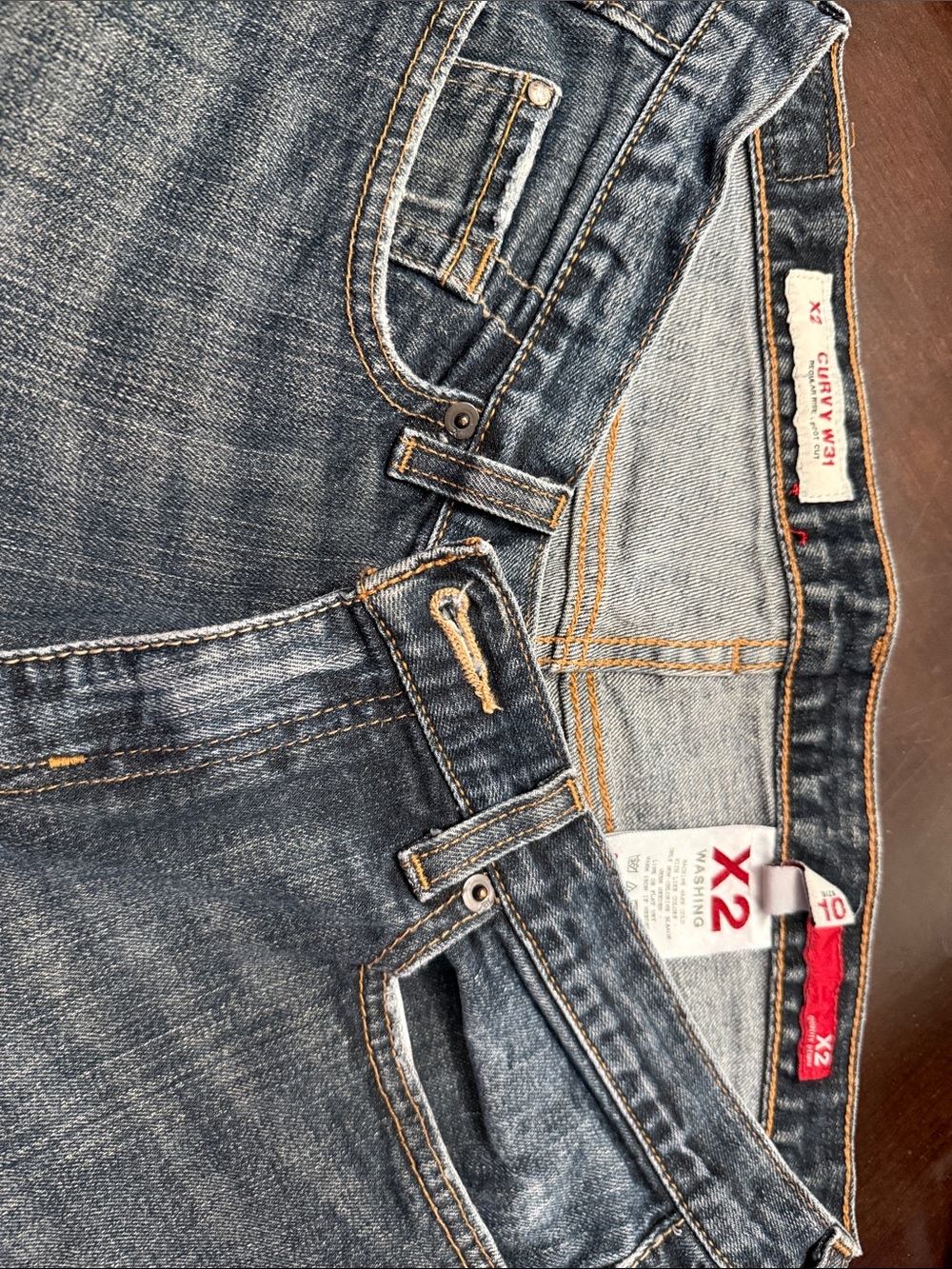 X2 woman’s  Washed Blue Relaxed Denim Jeans